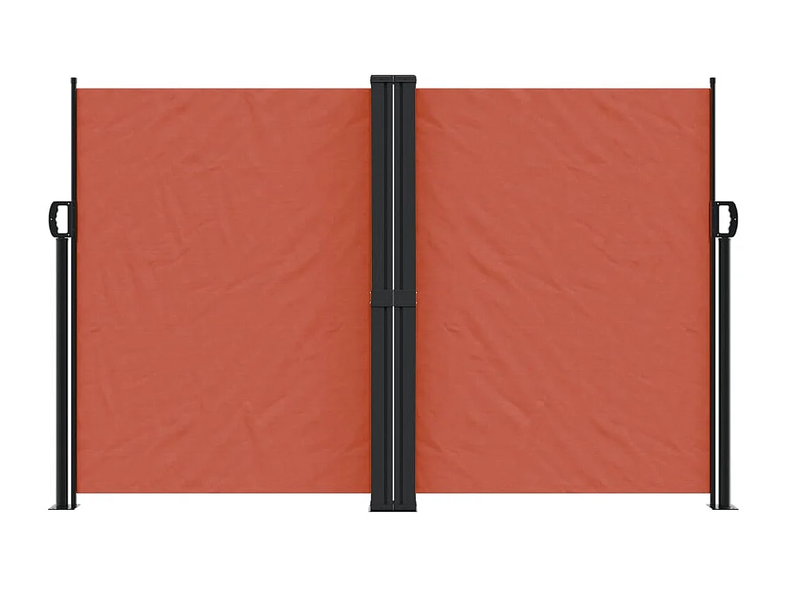 Toldo lateral retráctil terracota 160x1000 cm