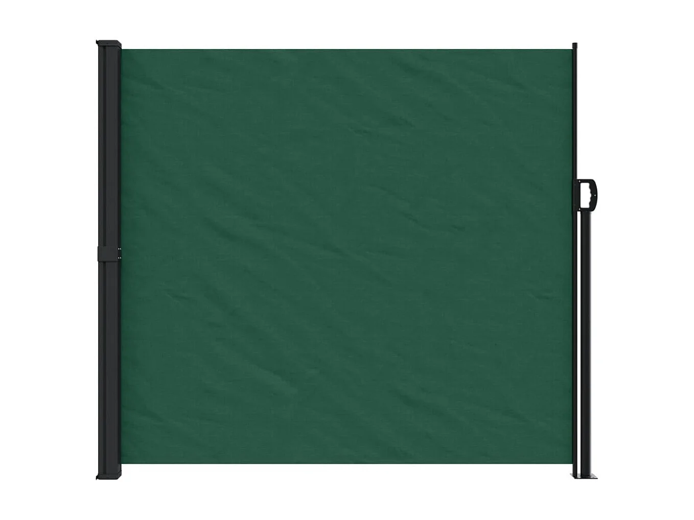 Toldo lateral retráctil verde oscuro 180x600 cm