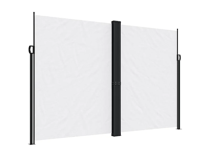 Toldo lateral retráctil blanco 220x600 cm