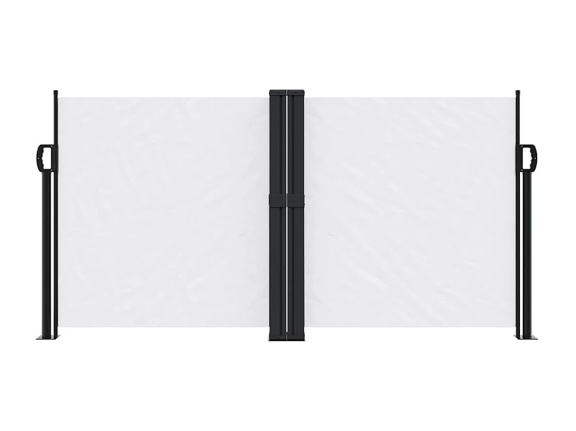 Toldo lateral retráctil blanco 120x1200 cm