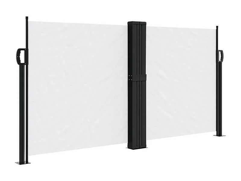 Toldo lateral retráctil blanco 120x1200 cm