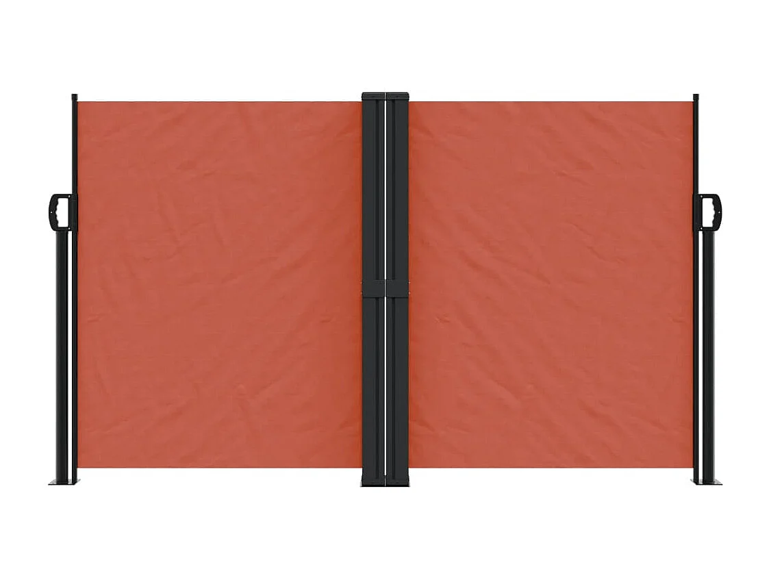 Toldo lateral retráctil terracota 140x1000 cm