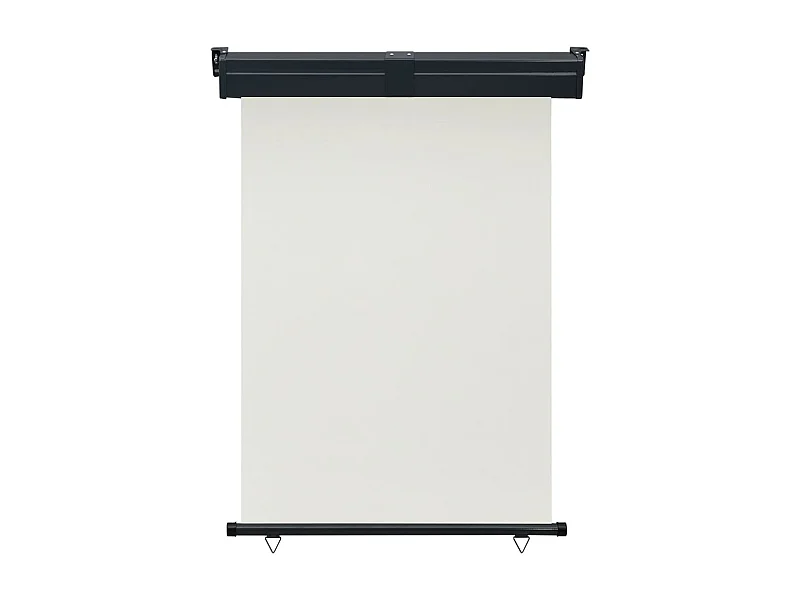 Toldo lateral de balcón color crema 125x250 cm