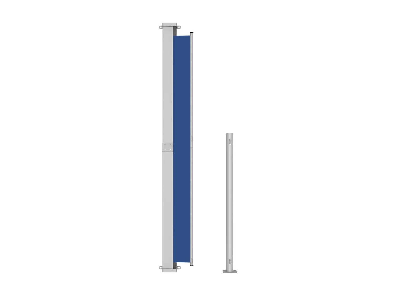 Toldo Lateral Retrátil Azul 200x300 cm para Pátio e Varanda