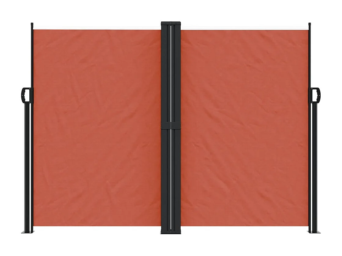 Toldo lateral retráctil terracota 180x1200 cm