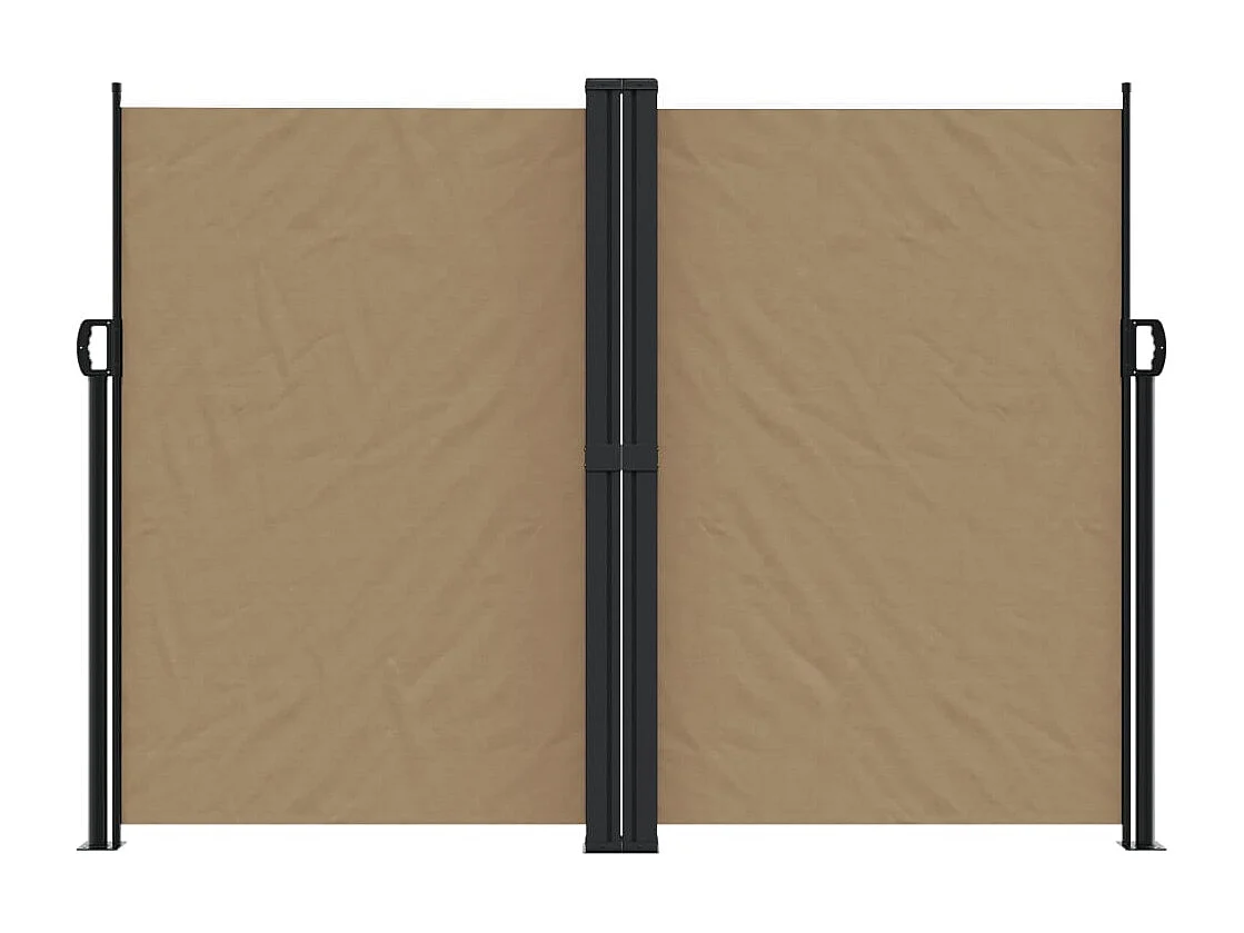 Toldo lateral retráctil gris taupe 180x1200 cm