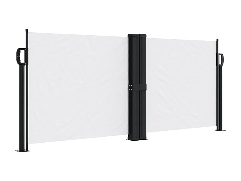 Toldo lateral retráctil blanco 100x600 cm