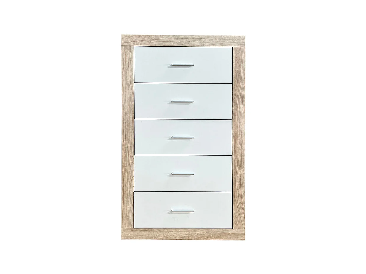 Sinfonier Kiara con 5 Cajones Cambria y Grafito 60x108 cm