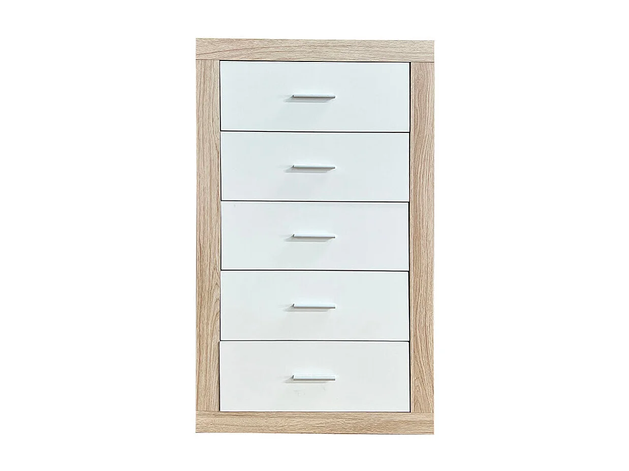 Sinfonier Kiara con 5 Cajones Cambria y Grafito 60x108 cm