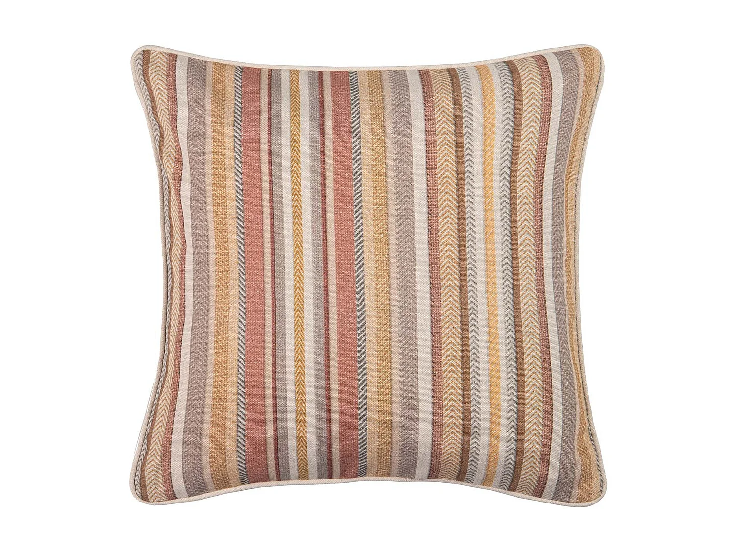 Cojin Lino Rayas 45x13x45 Cm