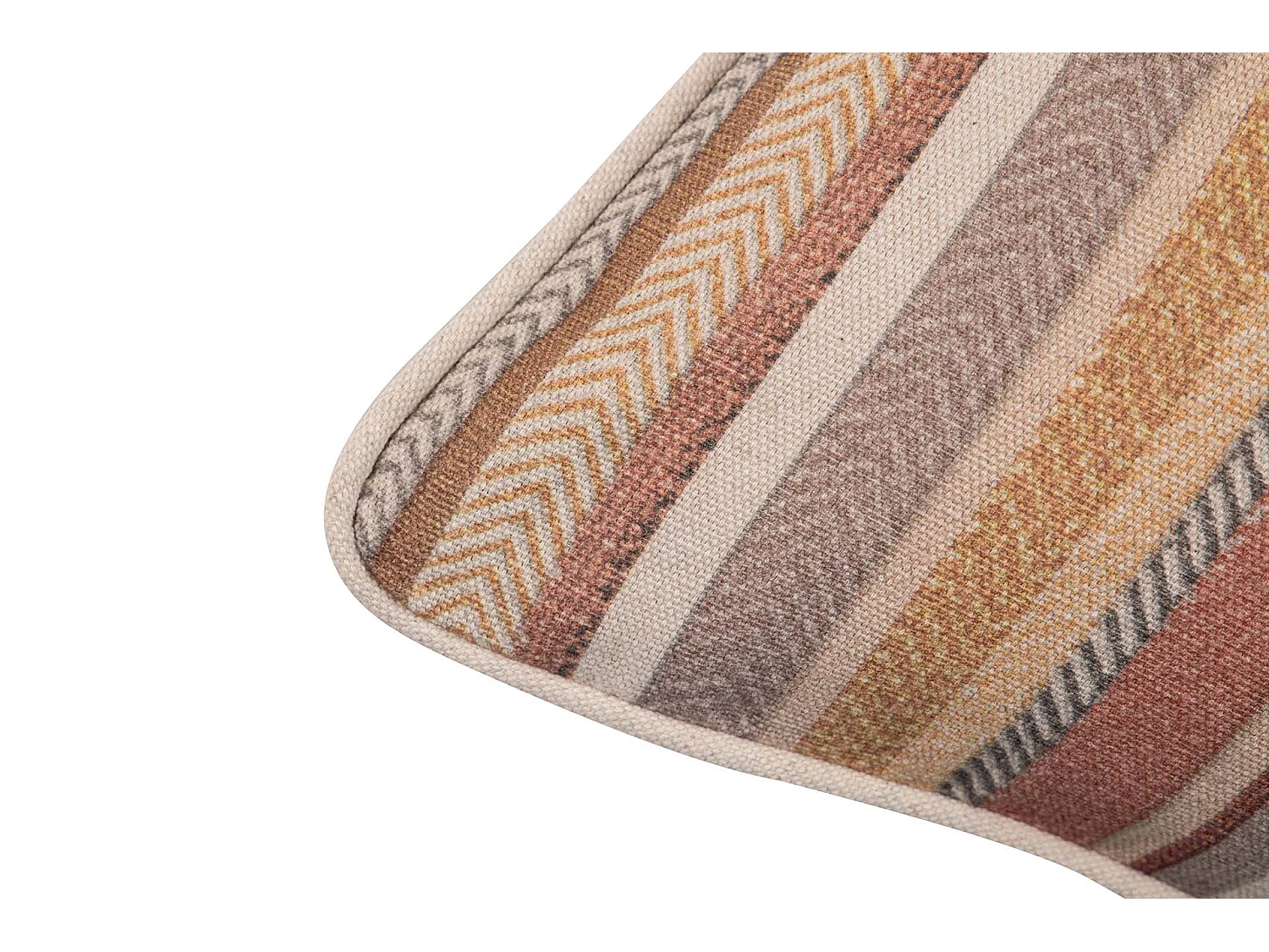 Cojin Lino Rayas 45x13x45 Cm