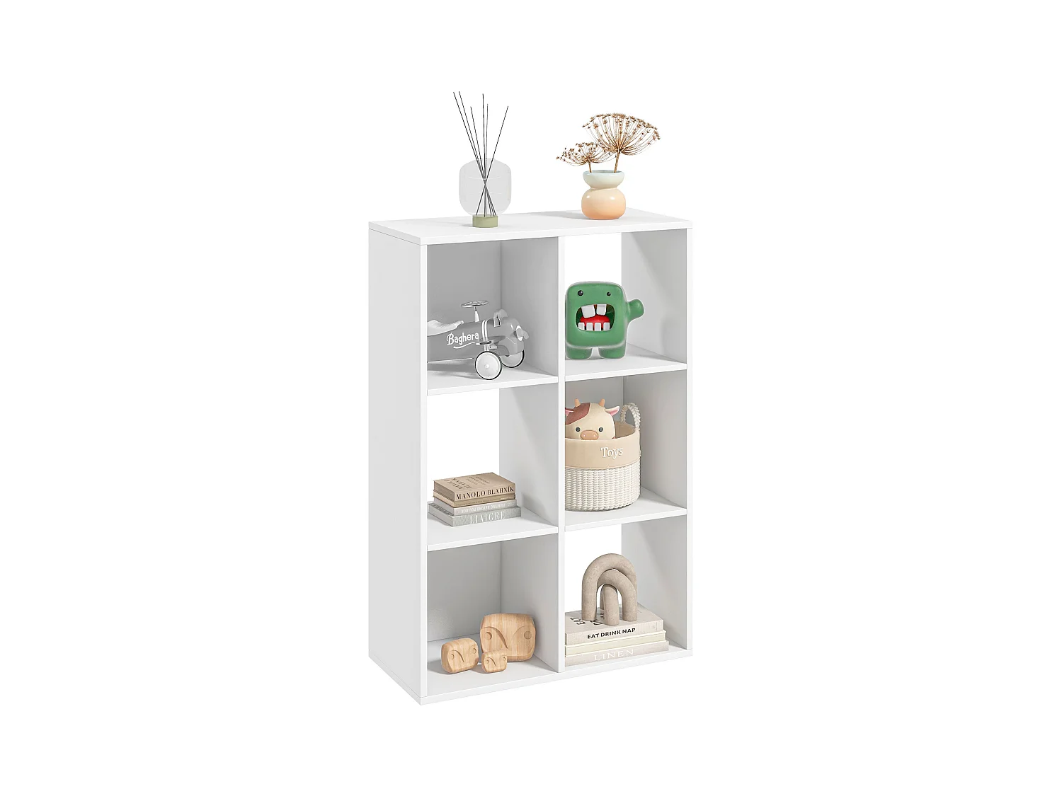 Scaffale libreria industriale da parete in legno e metallo nero