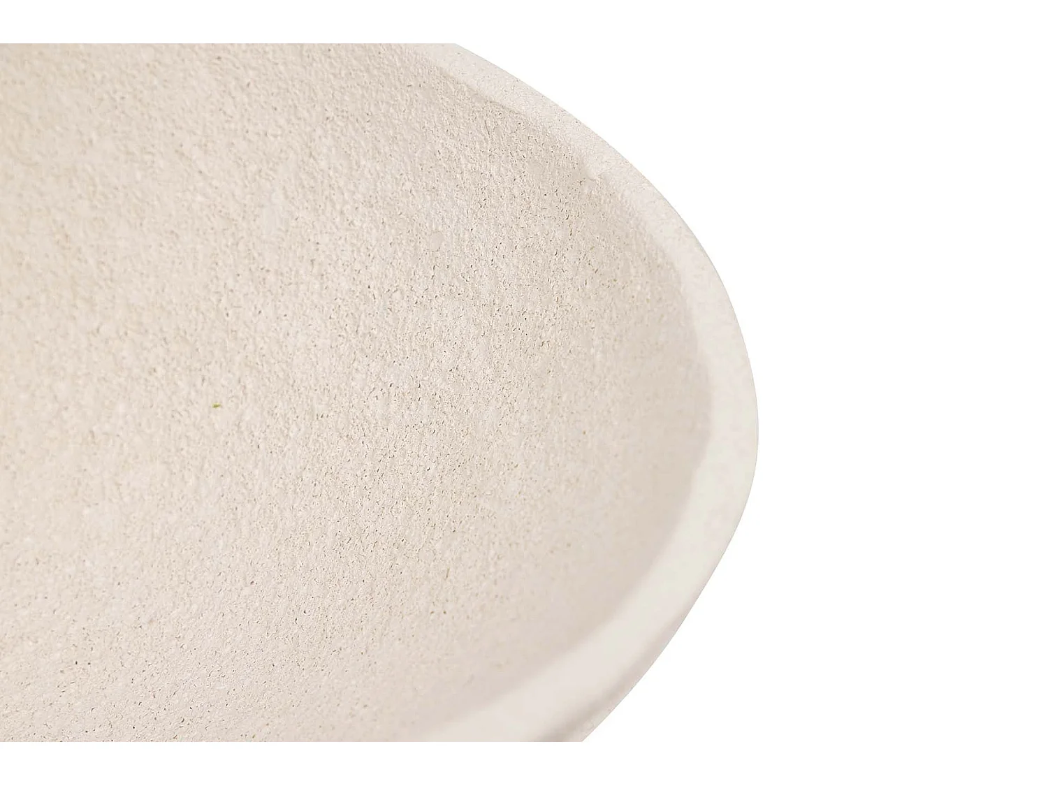 Centro De Mesa Ceramica Beige 42x23x8 Cm