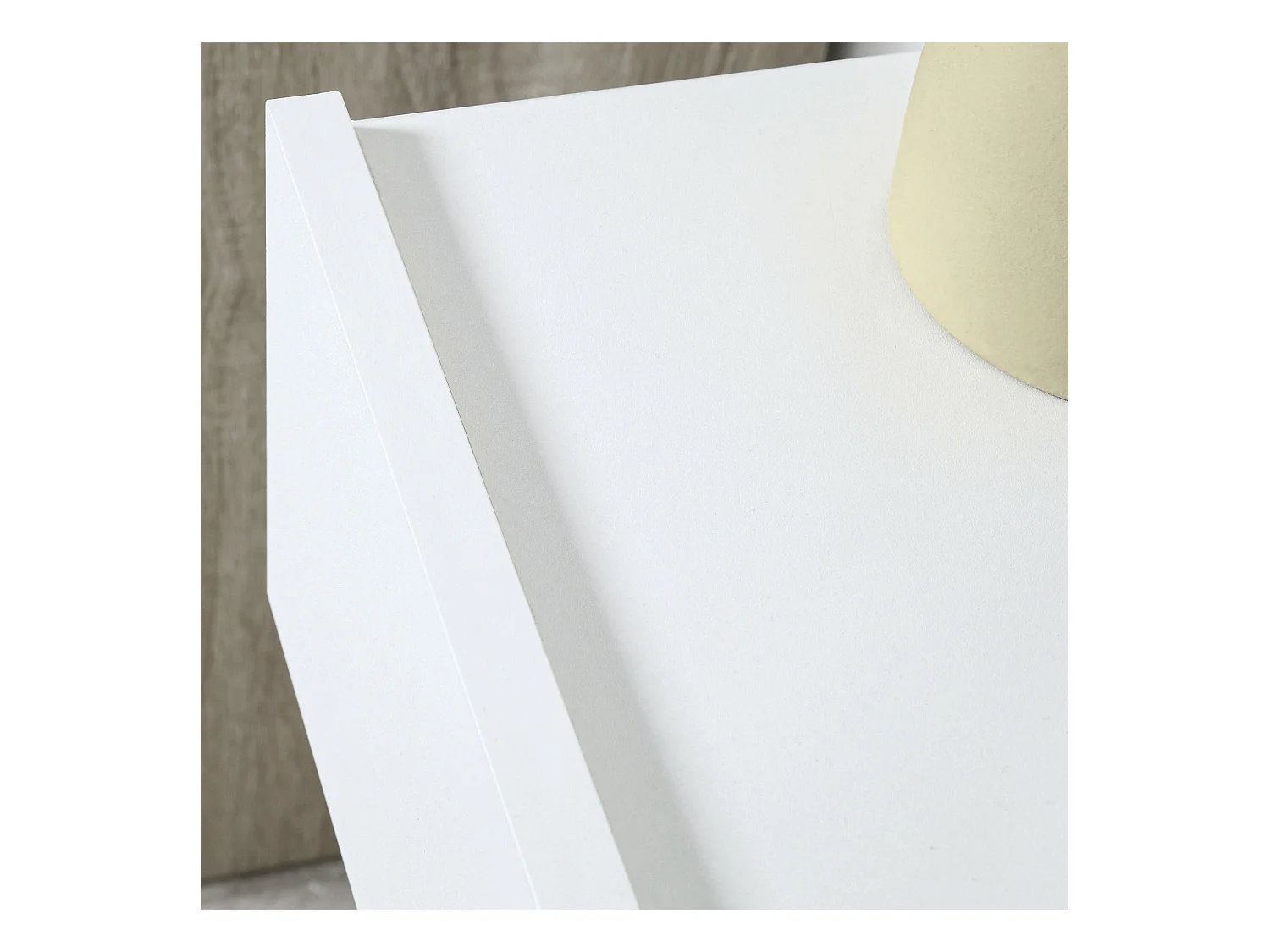 HOMCOM Set 2 Comodini Sospesi Design Moderno Legno Bianco 40x30x15cm