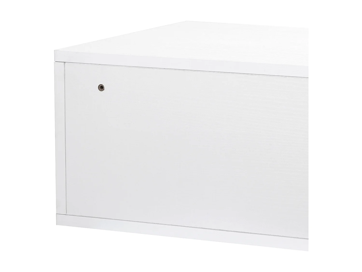 Comodino set 2 pezzi con cassetto e design sospeso bianco