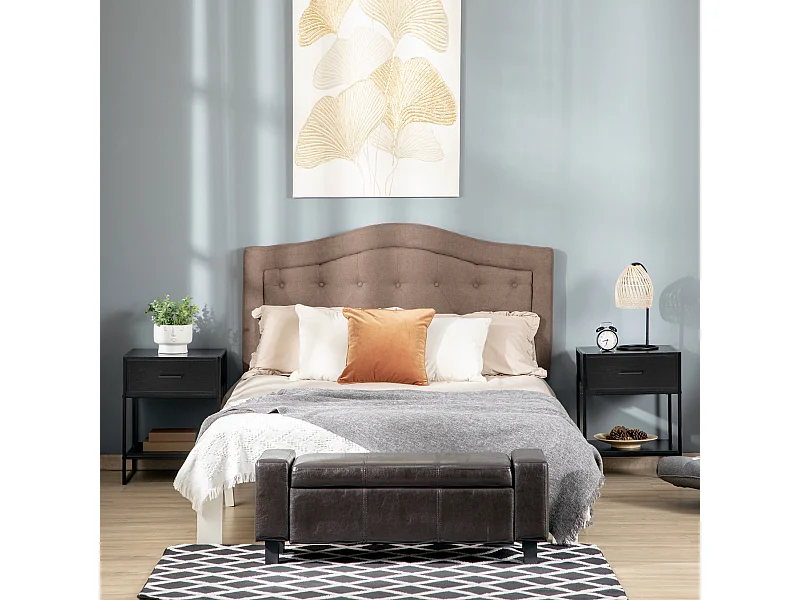 Comodini Moderni Set 2 Pezzi con Cassetto e Ripiano Aperto Nero