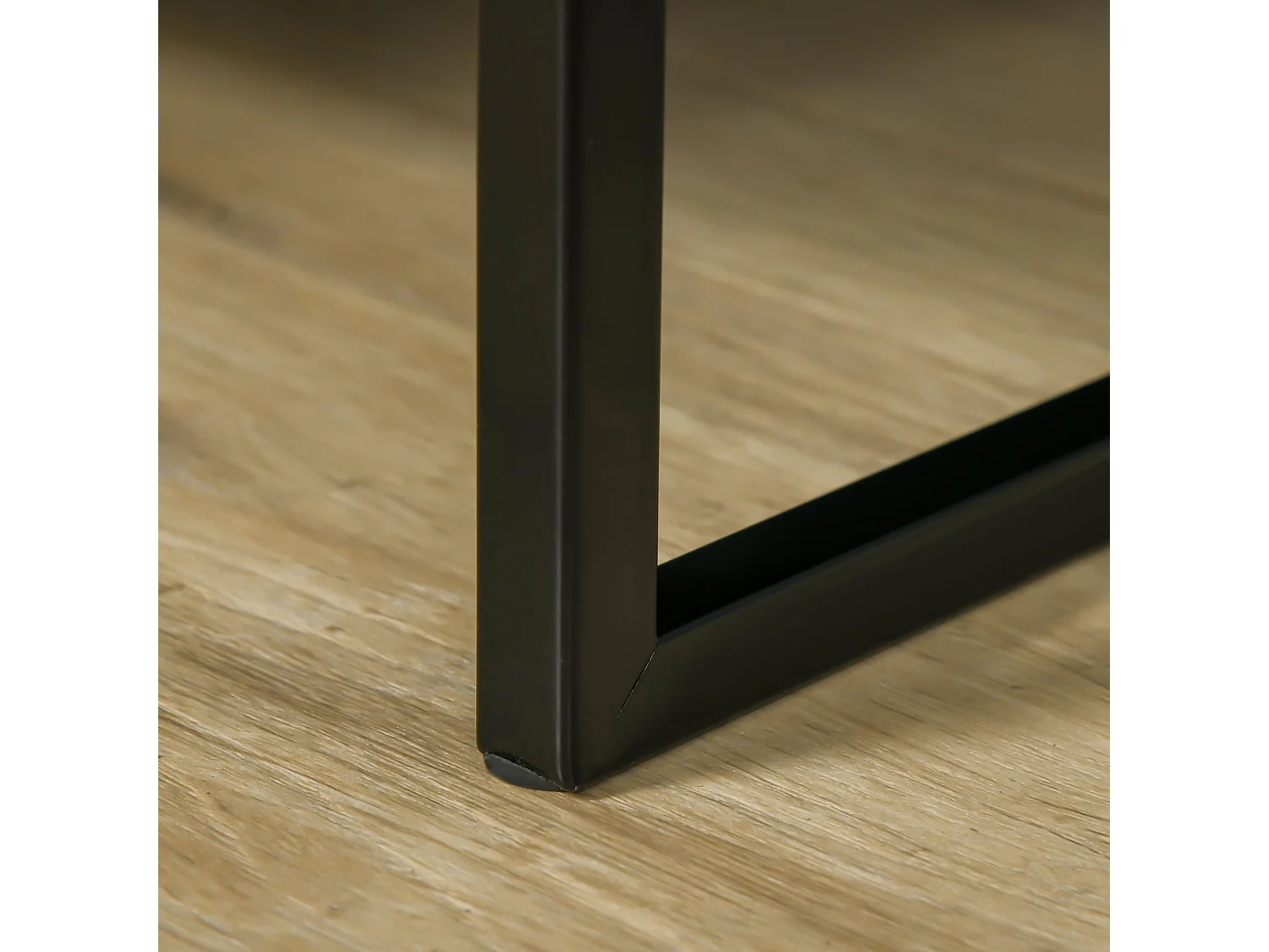 Comodini Moderni Set 2 Pezzi con Cassetto e Ripiano Aperto Nero