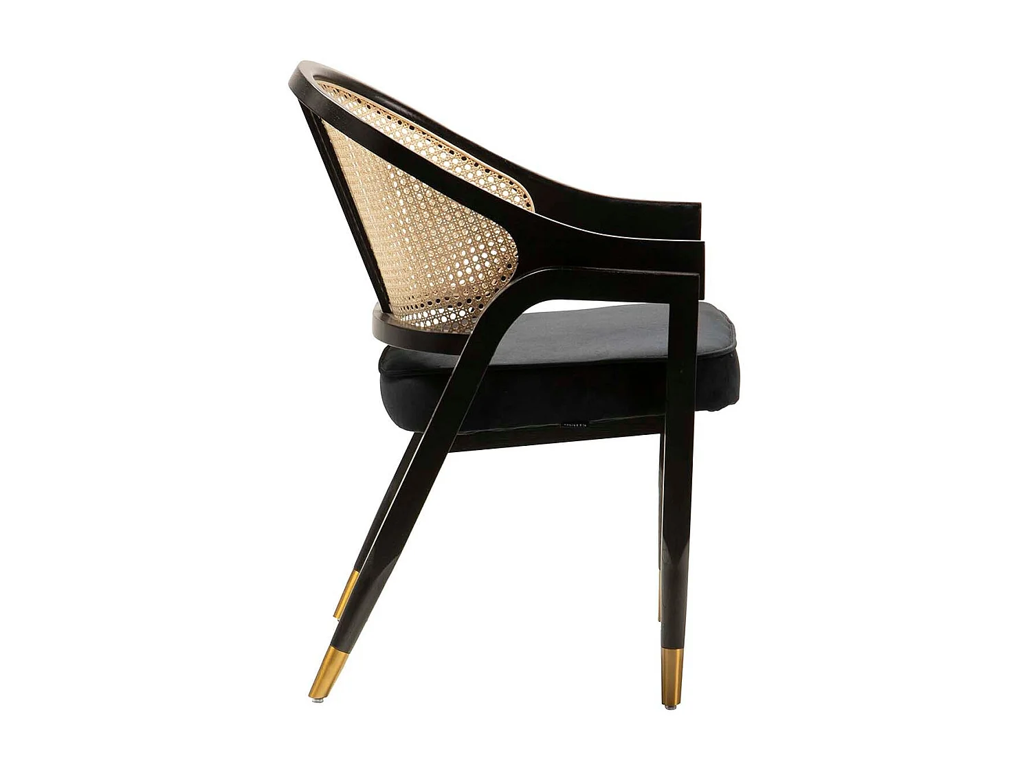 Butaca Rattan Madera Negro Taizu 62x62x87 Cm