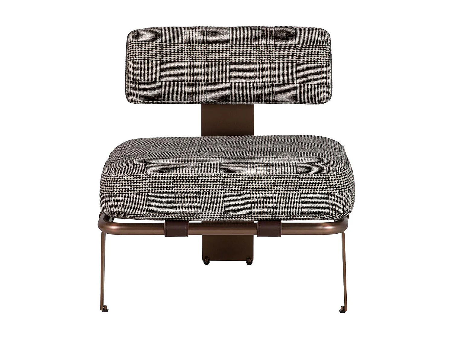 Butaca Cuero Acero Inoxidable Boise 65x65x72 Cm