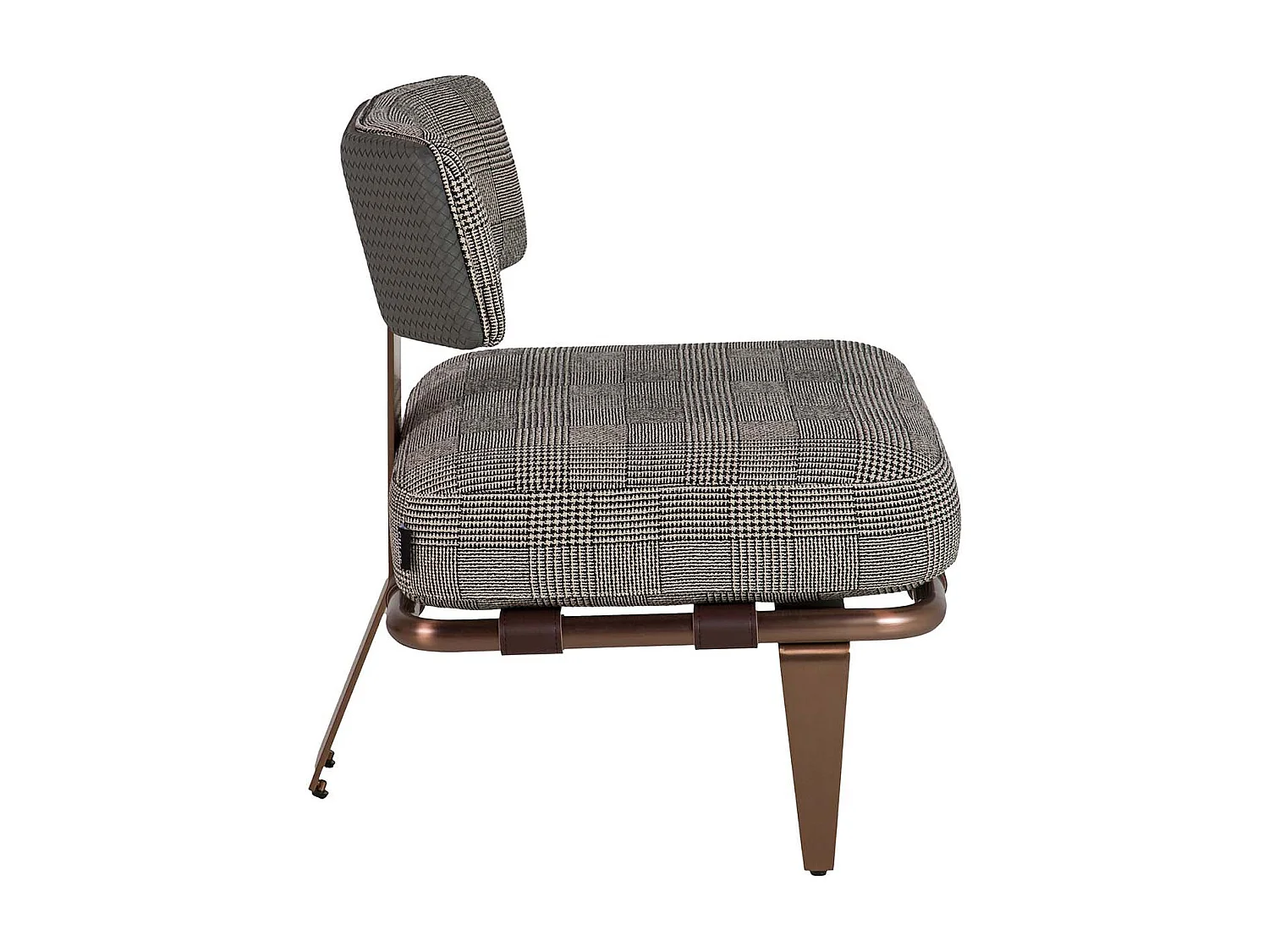 Butaca Cuero Acero Inoxidable Boise 65x65x72 Cm