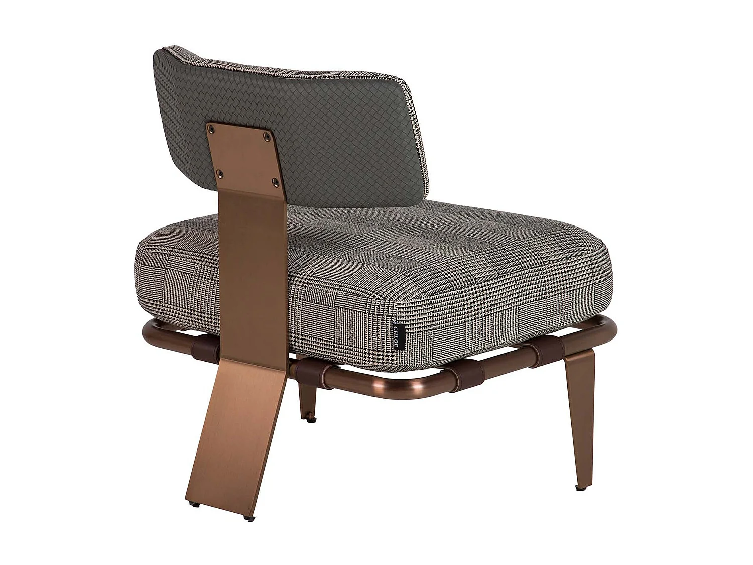 Butaca Cuero Acero Inoxidable Boise 65x65x72 Cm