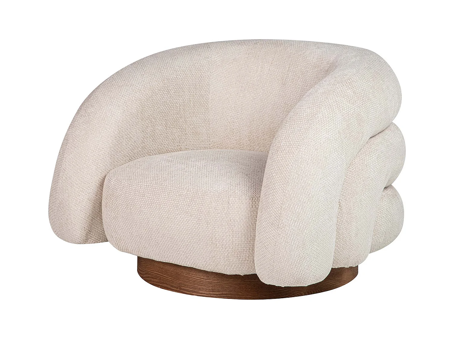 Butaca Chenilla Beige Flux 100x89x60 Cm