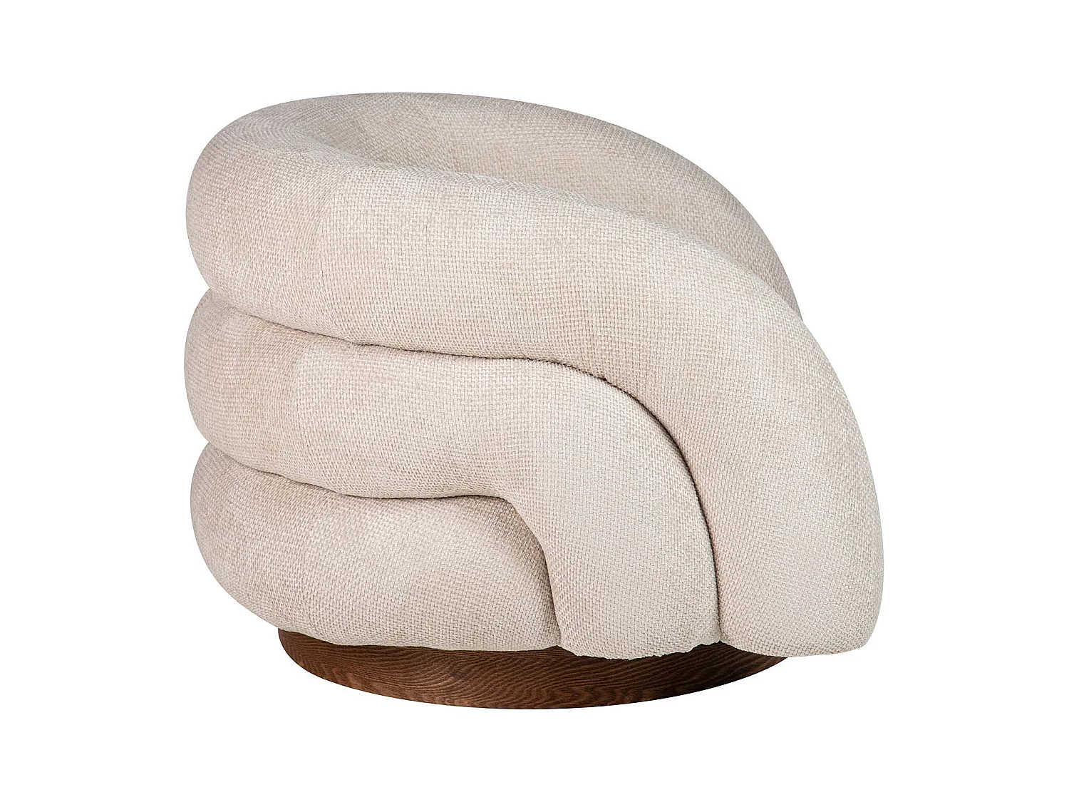 Butaca Chenilla Beige Flux 100x89x60 Cm