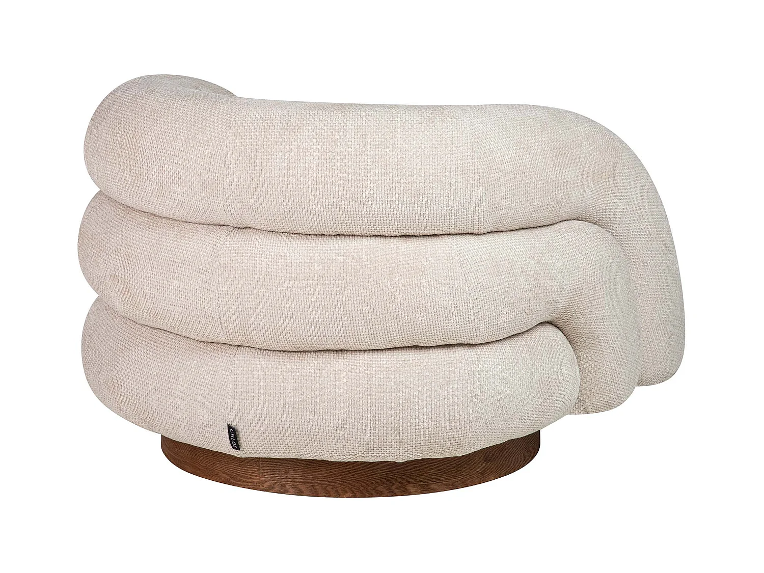 Butaca Chenilla Beige Flux 100x89x60 Cm