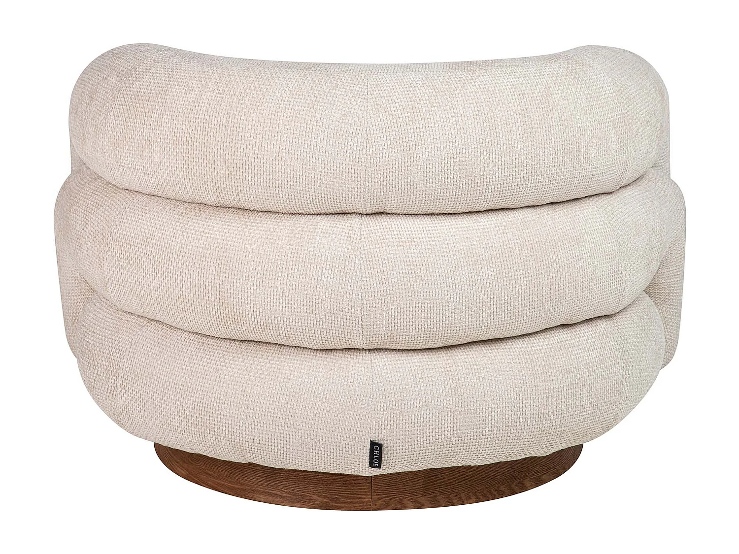 Butaca Chenilla Beige Flux 100x89x60 Cm