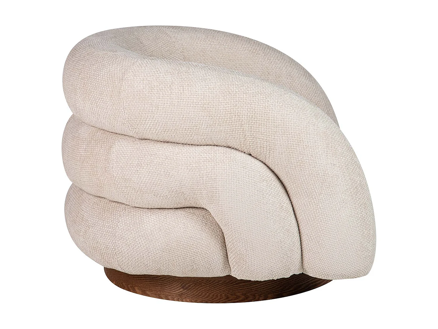 Butaca Chenilla Beige Flux 100x89x60 Cm