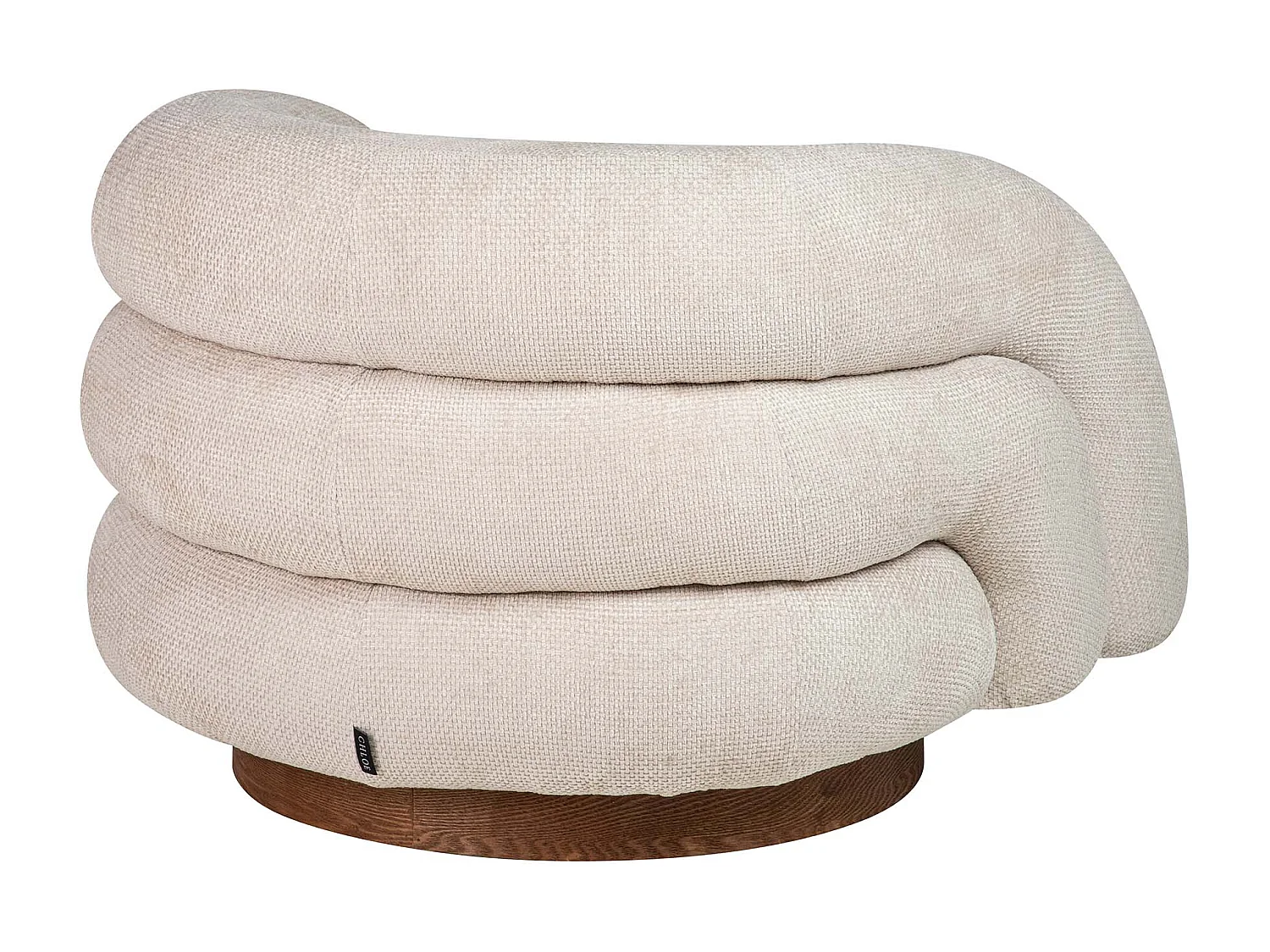 Butaca Chenilla Beige Flux 100x89x60 Cm