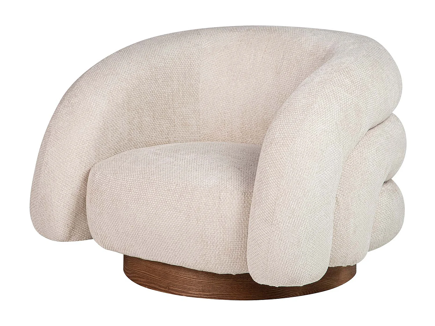 Butaca Chenilla Beige Flux 100x89x60 Cm