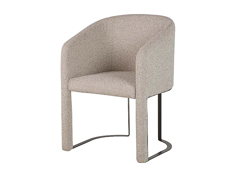 Butaca Chenilla Metal Dorado Tacoma 60x59x83 Cm