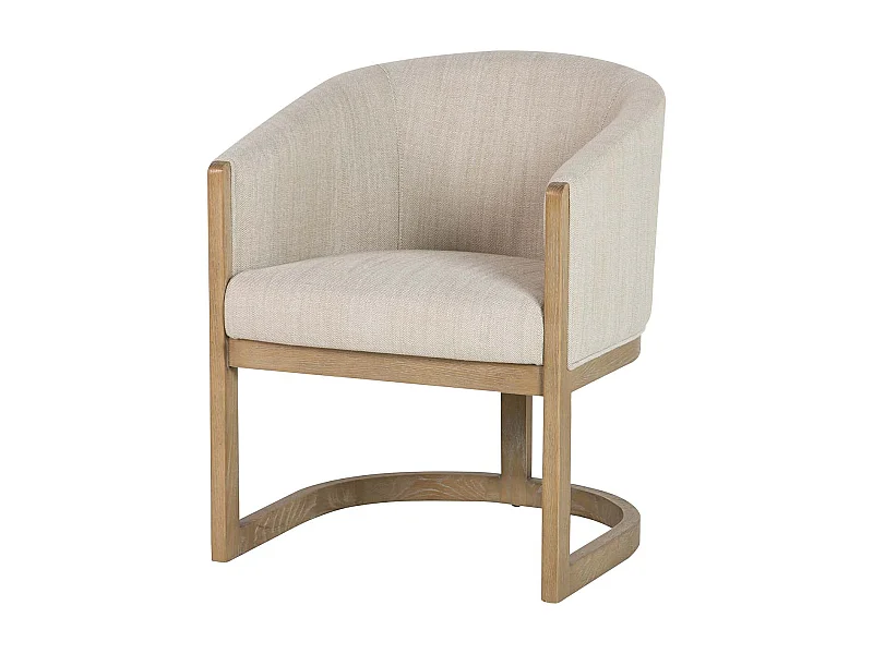 Butaca Madera Fresno Beige 62x64x78 Cm