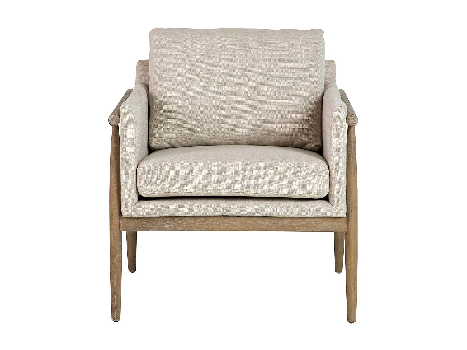 Butaca Madera Fresno Beige 77x74x72 Cm