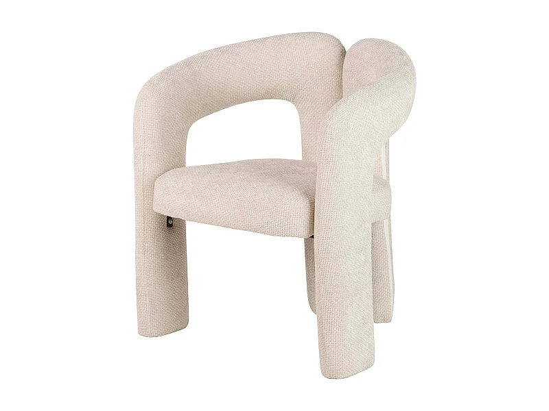 Silla Chenilla Beige Nova 66x61x76 Cm