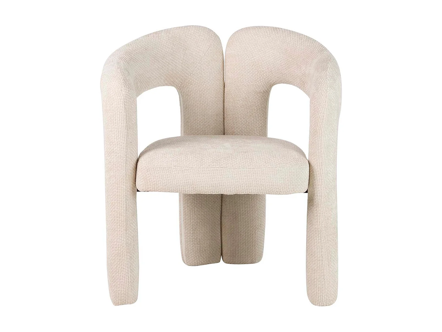 Silla Chenilla Beige Nova 66x61x76 Cm