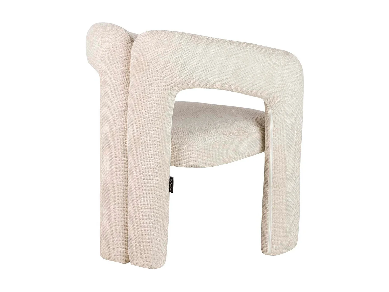 Silla Chenilla Beige Nova 66x61x76 Cm