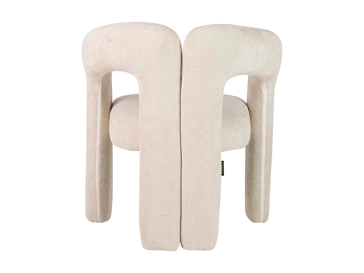 Silla Chenilla Beige Nova 66x61x76 Cm