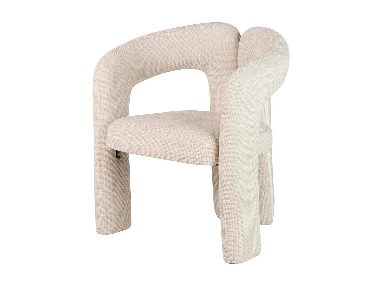 Silla Chenilla Beige Nova 66x61x76 Cm