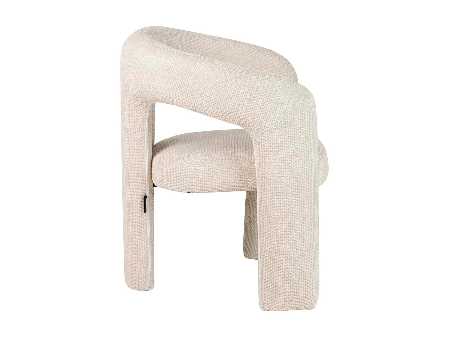 Silla Chenilla Beige Nova 66x61x76 Cm