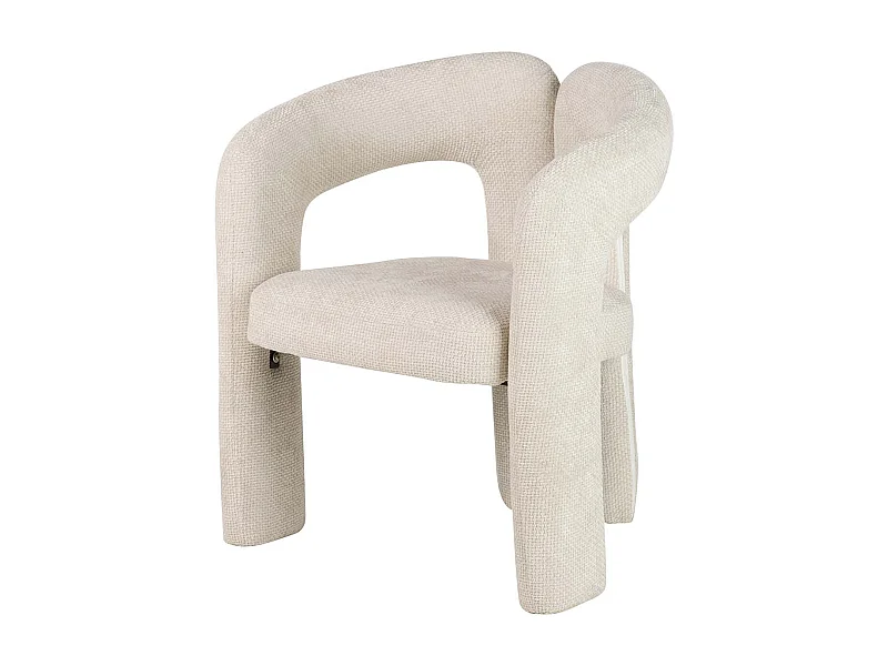 Silla Chenilla Beige Nova 66x61x76 Cm