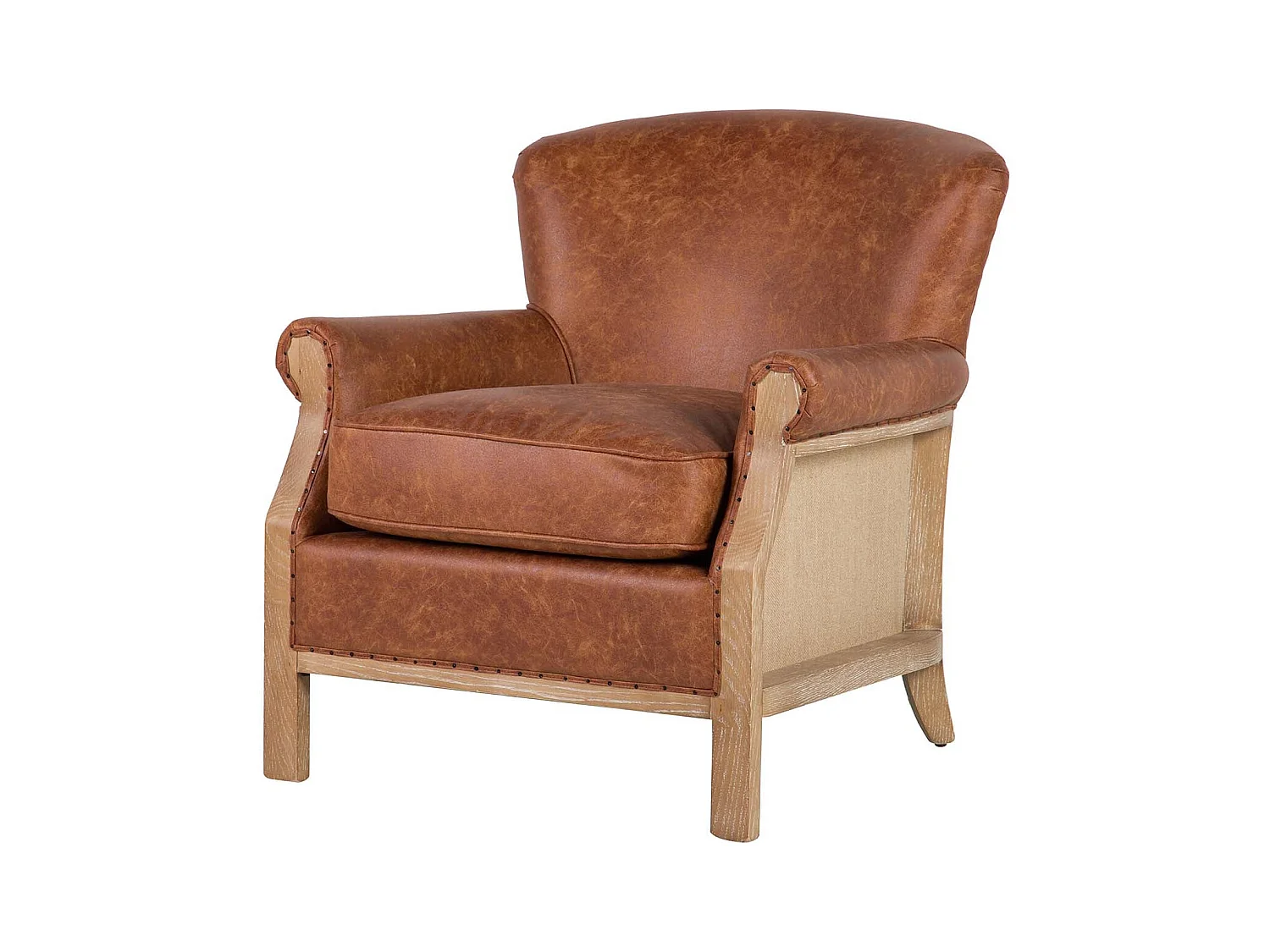 Butaca Madera Fresno Marron 76x81x78 Cm