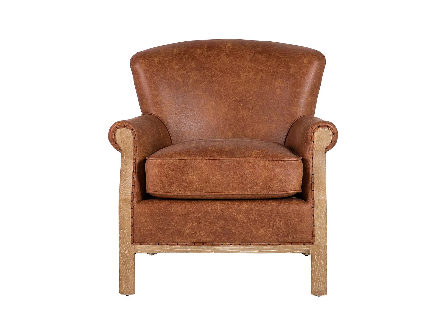 Butaca Madera Fresno Marron 76x81x78 Cm