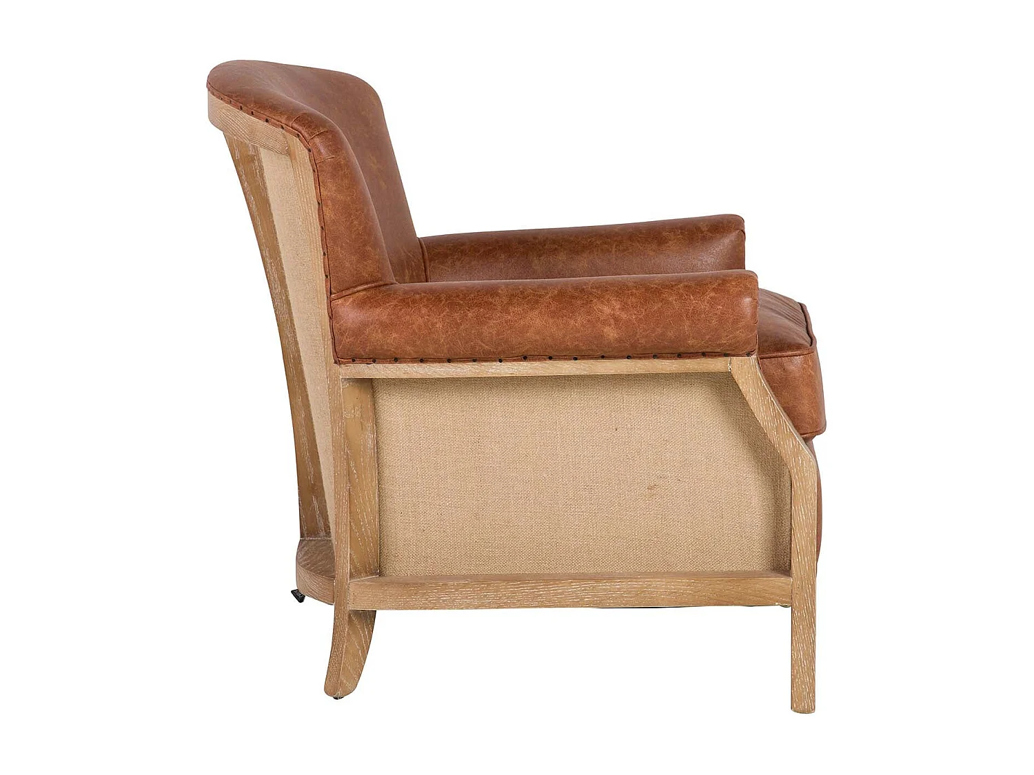 Butaca Madera Fresno Marron 76x81x78 Cm