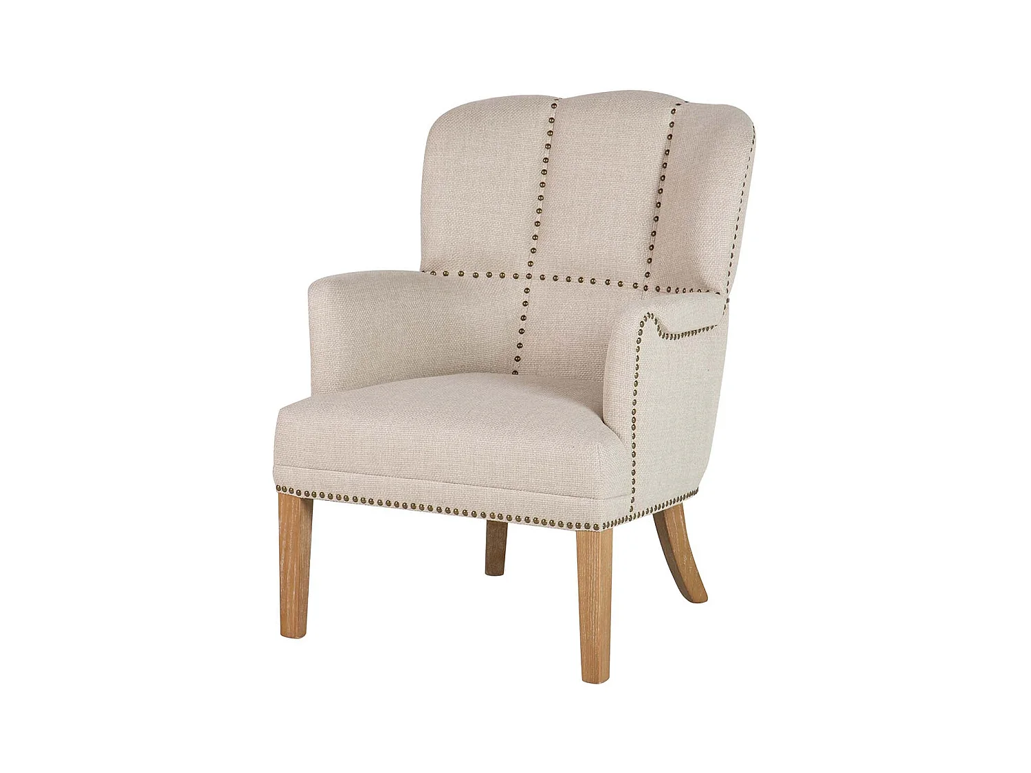 Butaca Madera Fresno Beige 48x53x78 Cm