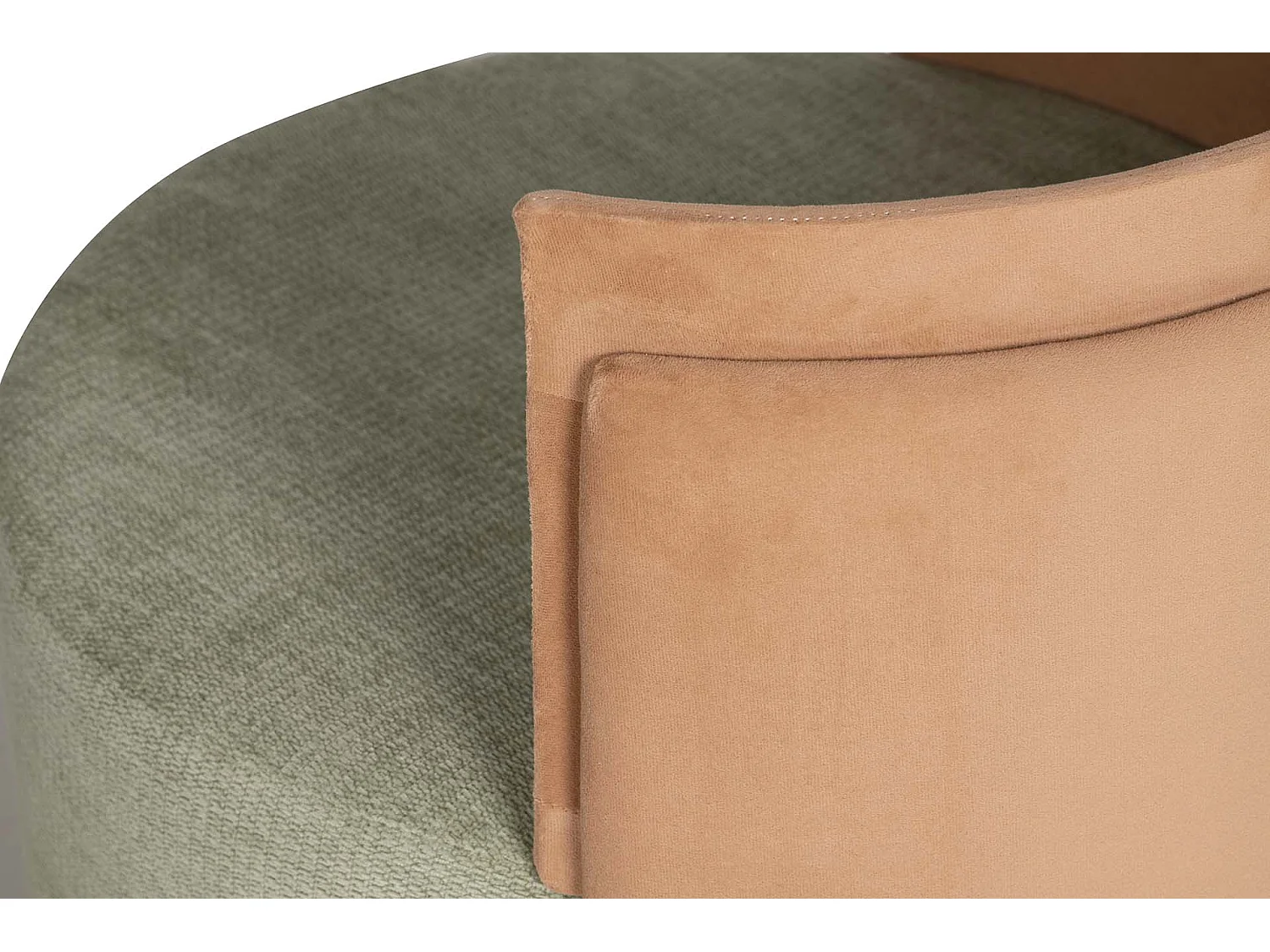 Set Butaca Y Puff Velvet 61x61x70 40x40x40 Cm