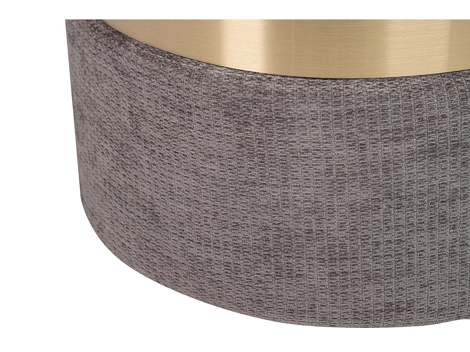 Puff Velvet Amarillo Gris 40x40x44 Cm