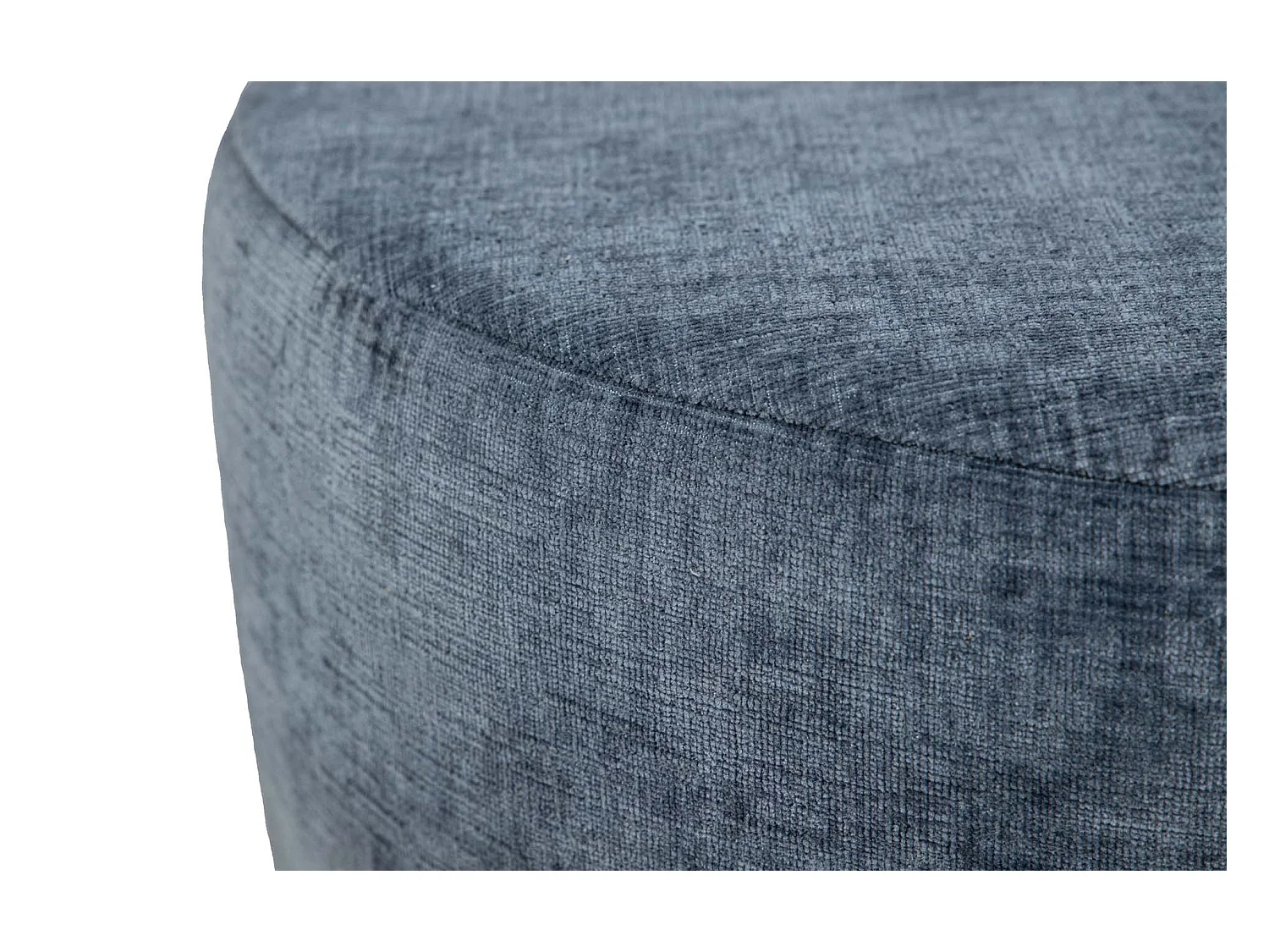 Puff Poliester Azul Amarillo 40x40x43 Cm