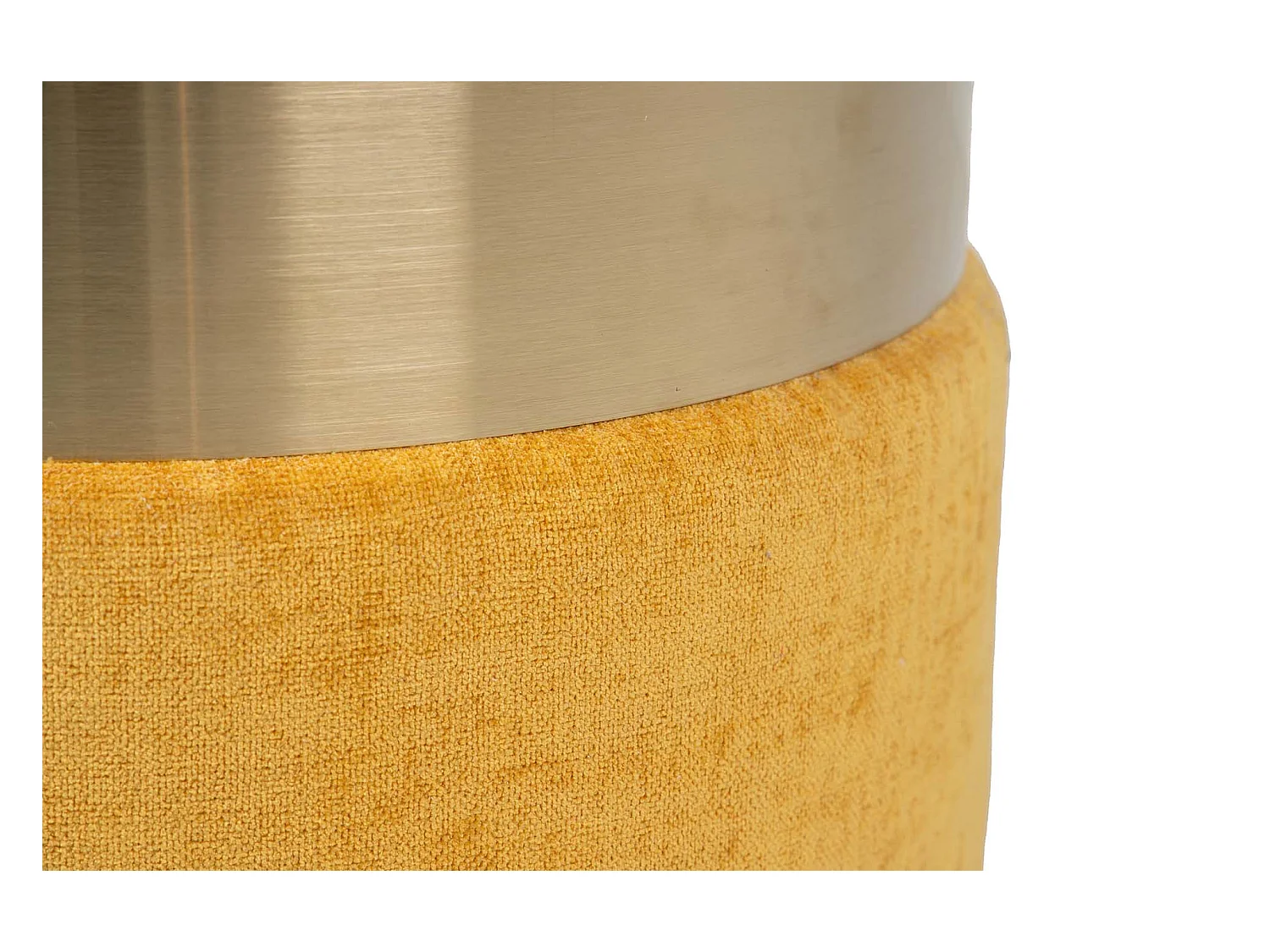 Puff Poliester Azul Amarillo 40x40x43 Cm